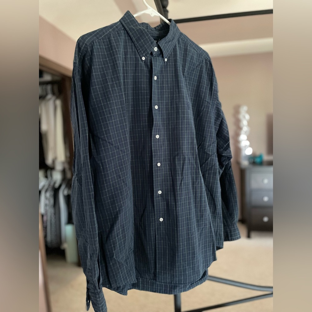 EUC Men’s Ralph Lauren Marlowe Button-Up Plaid Shirt LS Size XL